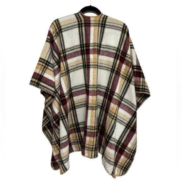 Woolrich Plaid Flannel Shawl/Wrap Scarf - One Size - Picture 4 of 7